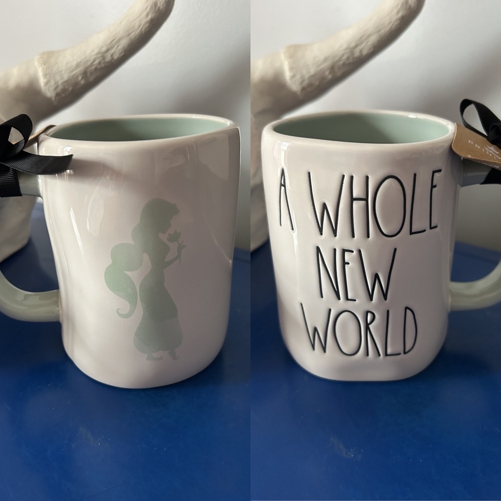 Rae Dunn Disney Princess Aladdin Jasmine A Whole New World Mug